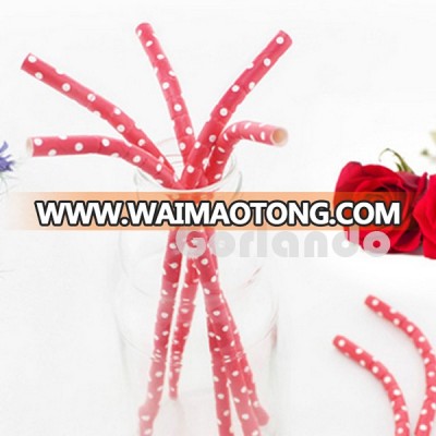 wholesale color flexible paper straws party straw