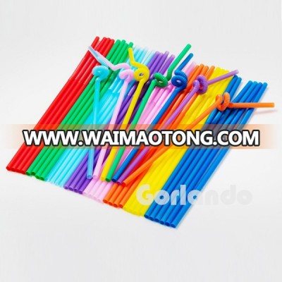 Factory custom-made cool colored plastic drinking straw