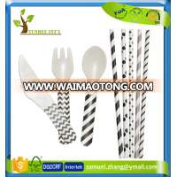 High Quality Disposable Strong Drinking Paper Straws Paper Cutlery